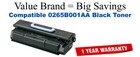 0265B001AA,Cartridge 105 Black Compatible Value Brand toner