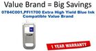 0784C001,PFI1700 Extra High Yield Blue Compatible Value Brand ink