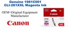 Canon 1981C001 Magenta Genuine Ink Cartridge (CLI-281XXL)