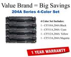 204A 4-Color Set Compatible Value Brand toner CF510A,CF511A,CF512A,CF513A