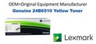 Genuine Lexmark 24B6510 Yellow Toner