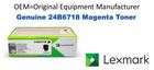 Genuine Lexmark 24B6718 Magenta Toner