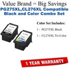 PG275XL,CL276XL Compatible Value Brand Inks Black and Tri-Color Combo