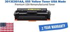 3013C001AA, 055 Yellow Premium USA Remanufactured Brand Toner