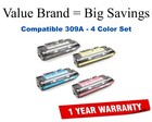 308a, 309a 4-Color Set Compatible Value Brand toner Q2670A,Q2671A,Q2672A,Q2673A
