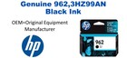 962,3HZ99AN Genuine Black HP Ink