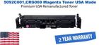 5092C001,CRG069 Magenta Premium USA Remanufactured Brand Toner