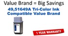49,51649A Tri-Color Compatible Value Brand ink