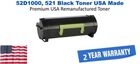 Remanufactured Lexmark 52D1000 Black Toner 6,000 Yield