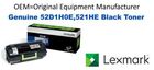 Genuine Lexmark 52D1H0E Black High Yield Toner