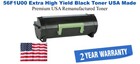 56F1U00 Extra High Yield Black Premium USA Made Remanufactured Lexmark Toner