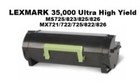 Lexmark 58D1X00 Black Extra High Yield Remanufactured Toner 35K Yield