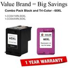 60XL Compatible Value Brand Ink Combo Black and Tri-Color CC641WN,CC644WN