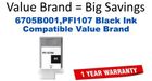 6705B001,PFI107 Black Compatible Value Brand ink