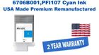 6706B001,PFI107 Cyan Premium USA Made Remanufactured ink