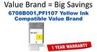 6708B001,PFI107 Yellow Compatible Value Brand ink
