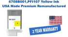 6708B001,PFI107 Yellow Premium USA Made Remanufactured ink