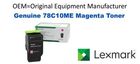 Genuine Lexmark 78C10ME Magenta Toner
