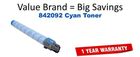 Ricoh 842092 New Generic Brand Cyan Toner Cartridge
