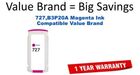 727,B3P20A Magenta Compatible Value Brand ink