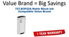 727,B3P22A Matte Black Compatible Value Brand ink
