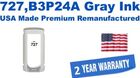 727,B3P24A Gray Premium USA Made Remanufactured ink