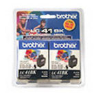 Genuine Brother LC41BK2PKS Black Twin Pack Ink Cartridge