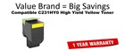 C231HY0 High Yield Yellow Compatible Value Brand Toner
