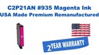 C2P21AN,#935 Magenta Premium USA Made Remanufactured ink