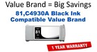 81,C4930A Black Compatible Value Brand ink