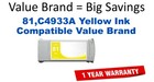 81,C4933A Yellow Compatible Value Brand ink