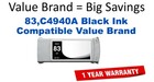 83,C4940A Black Compatible Value Brand ink