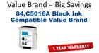 84,C5016A Black Compatible Value Brand ink