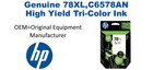 New Original HP 78XL Tricolor Ink Cartridge (C6578DN,C6578AN)(#78XL)