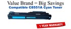 C8551A,822A Cyan Compatible Value Brand toner