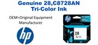28,C8728AN Genuine Tri-Color HP Ink