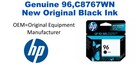 96,C8767WN Genuine New Original Black HP Ink