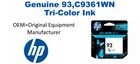 93,C9361WN Genuine Tri-Color HP Ink