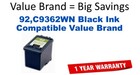 92,C9362WN Black Compatible Value Brand ink