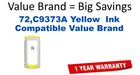 72,C9373A Yellow Compatible Value Brand ink