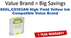 88XL,C9393AN High Yield Yellow Compatible Value Brand ink
