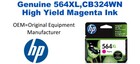564XL,CB324WN Genuine High Yield Magenta HP Ink