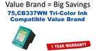 75,CB337WN Tri-Color Compatible Value Brand ink