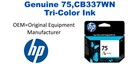 75,CB337WN Genuine Tri-Color HP Ink