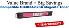 CB383A,823A Magenta Compatible Value Brand toner