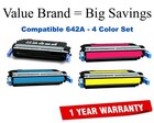 642A 4-Color Set Compatible Value Brand toner CB400A,CB401A,CB402A,CB403A