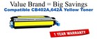 CB402A,642A Yellow Compatible Value Brand toner