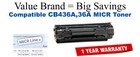 CB436A,36A MICR Compatible Value Brand toner