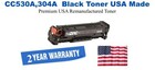 CC530A,304A Black Premium USA Remanufactured Brand Toner