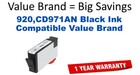 920,CD971AN Black Compatible Value Brand ink